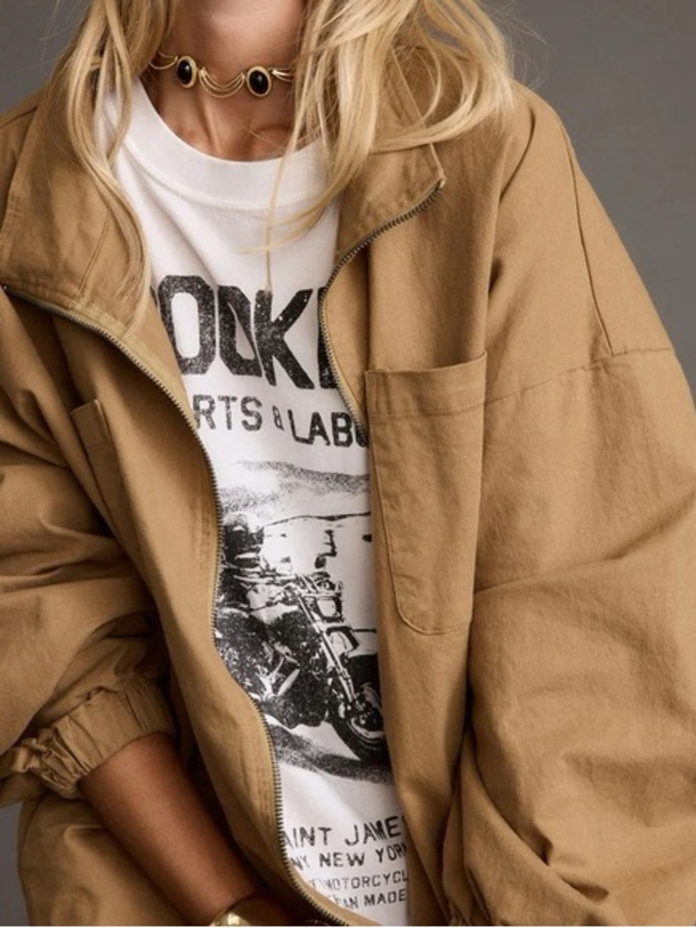12th Tribe Tan Utility Jacket